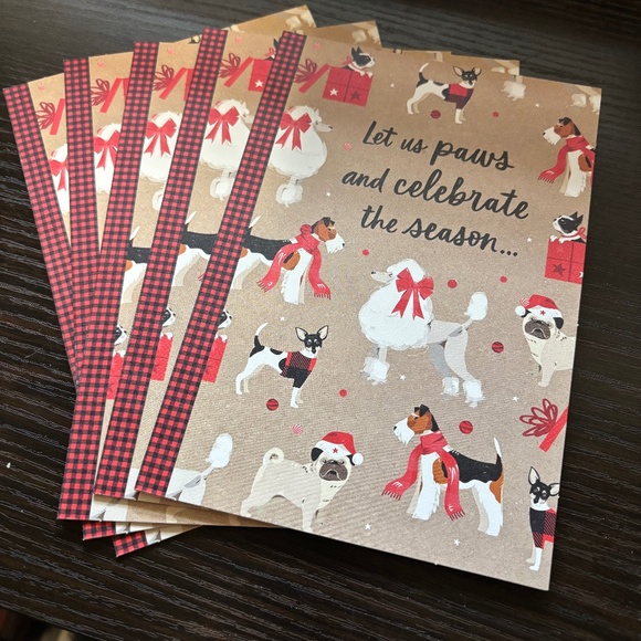 CHRISTMAS/ HOLIDAY SESSON DOG GREETING CARD - Picture 1 of 3